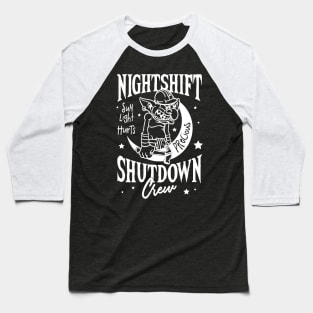 Nightshift Shutdown Baseball T-Shirt